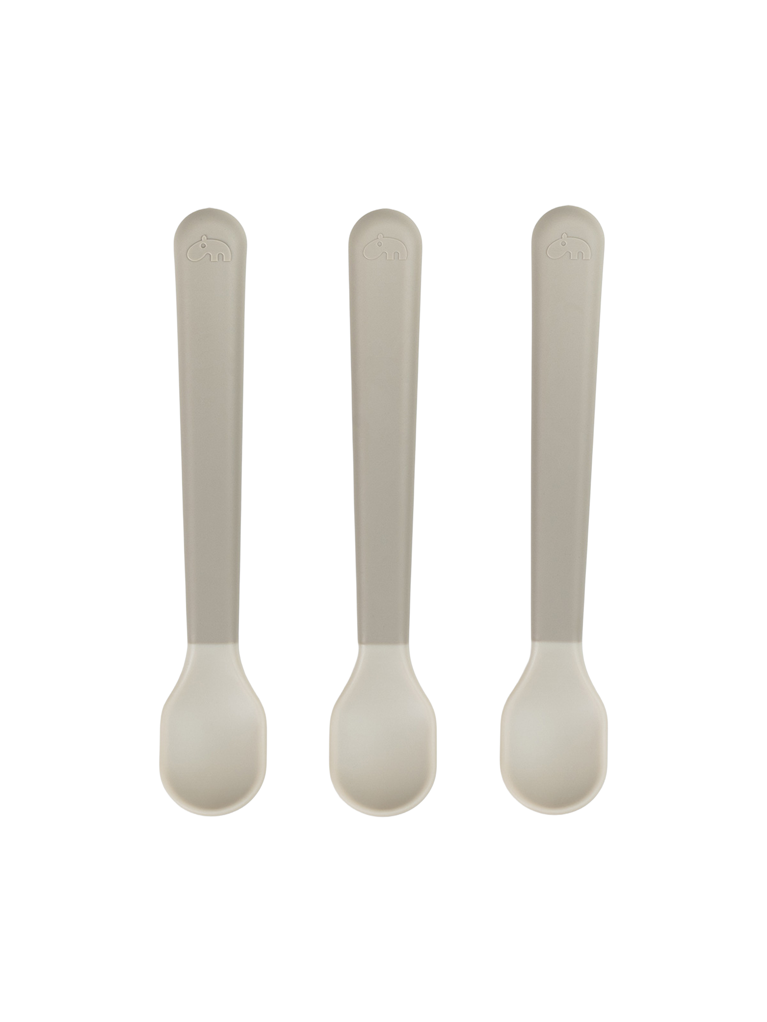 DbD Foodie easy-grip baby spoon 3-pcs - Sand